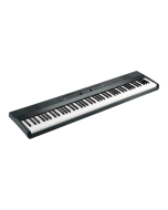 Korg Liano 88 key ultra slim portable digital piano in sophisticated metallic gray finish with front panel dial and built in speakers