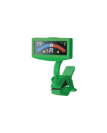 Korg PitchCrow-G Green clip-on chromatic tuner with bright full-color LCD display and adjustable headstock clip for guitar and bass