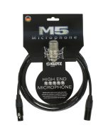 Klotz M5FM06 microphone cable with unique Setup, double bare copper spiral shield and Neutrik XLR 6m