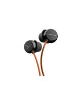 Beyerdynamic Beat BYRD wired in-ear headphones with flat ergonomic housing, orange cable, and 3.5mm connector for daily music listening