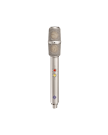 Neumann USM 69 i nickel stereo large-diaphragm condenser microphone with dual rotating capsules for professional XY, MS and Blumlein stereo recording.