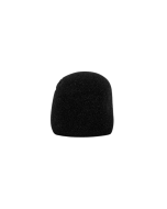 Nomad NMW-J01B Black Microphone Wind Screen foam cover mounted on a dynamic vocal mic