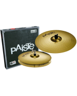 Paiste 101 Brass Essential Set 1 including 13-inch Hi-Hats and 18-inch Crash Ride cymbals for starter drum setups