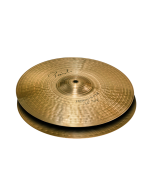 Paiste Signature series 14-inch Heavy Hi-Hat pair forged from proprietary Signature Bronze alloy featuring bright, assertive stick definition and a piercing, energetic chick sound