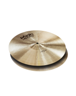 Paiste Masters Series 14-inch Thin Hi-Hat pair handcrafted from CuSn20 bronze offering warm, soft sound character and gentle stick response