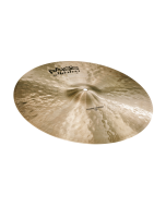 Paiste Masters 16-inch Dark Crash Cymbal featuring a dark, hand-hammered traditional bronze surface with integrated bell and laser-etched series branding.