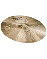 Paiste Masters 20-inch Dark Crash Cymbal featuring a dark traditional finish, fine hand lathing lines, small integrated bell, and classic dark Masters logo.