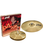 Paiste PST 3 Essential Set 1 including 13-inch Hi-Hats and 18-inch Crash Ride cymbals crafted from brass alloy