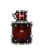 Pearl Decade Maple add-on drum pack DMP814P/C Gloss Deep Red Burst with 8-inch tom, 14-inch floor tom, tom holder and clamp hardware