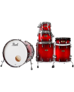 Pearl Masters Maple Pure MP4P924XESP-S/C #886 Deep Red Burst 6-piece shell pack with bass drum, toms, floor toms and snare
