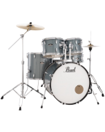 Pearl RS525SCC Roadshow 5-piece drum kit in Charcoal Metallic finish with cymbals and hardware