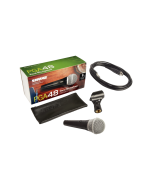Shure PGA48-QTR cardioid dynamic vocal microphone with XLR to 1/4 inch cable
