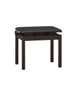 Roland BNC-05 height-adjustable digital piano bench in rosewood finish with a dark padded cushion top.