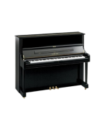 Yamaha U1 PE upright piano in polished ebony finish with 88 keys, responsive action and professional acoustic piano sound