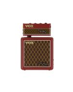 Vox amPlug Brian May limited edition guitar headphone amplifier set with matching cabinet and red signature branding.