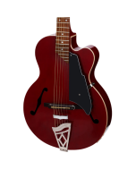 Vox Giulietta VGA-3PS Single Cutaway Archtop Acoustic-Electric Guitar - Trans Red