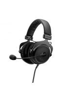 Beyerdynamic MMX 300 gaming headset featuring a robust carbon-fiber design and professional gooseneck condenser microphone.