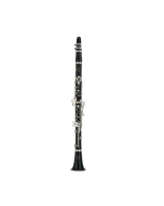 Yamaha YCL-450 intermediate Bb clarinet with Grenadilla wood body and silver-plated keys for student and ensemble performance