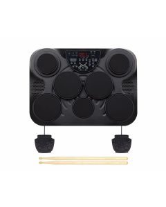 Medeli DD315 tabletop electronic drum kit with 7 pads, pedals and LCD display for beginner practice and home learning