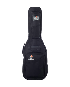 Bespeco BAG120EG electric guitar gig bag nylon 1600D 15mm padding black front view