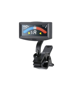 KORG AW-4G PitchCrow clip-on guitar tuner in black with bright display and compact design for accurate guitar and bass tuning