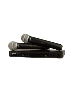 Shure BLX288/PG58A Wireless Dual Vocal System with two PG58A Handheld Transmitters