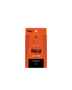 D’Addario Rico Soprano Saxophone Ligature – Nickel-Plated