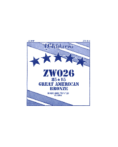 D'Addario ZW026 85/15 SINGLE ACOUSTIC GUITAR STRING