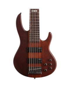 ESP LTD D-6 6-String Neck-Thru Bass Natural Satin