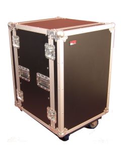 Gator G-TOUR 14U CAST - 14U, Standard Audio Road Rack Case w/ Casters 