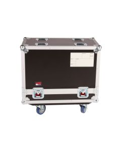 Gator G-Tour SPKR-212 dual 12 inch speaker transport case plywood construction EVA foam divider wheels and reinforced latches for touring audio systems