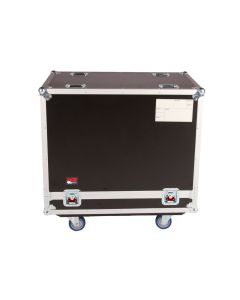 Gator G-Tour SPKR-215 tour style transporter case for two 15 inch speakers plywood construction EVA foam divider wheels and heavy duty latches