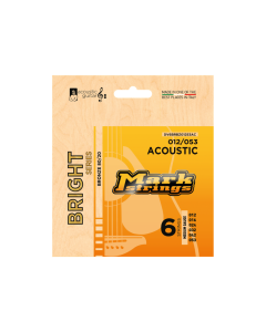 Markbass Bright Bronze 80/20 acoustic guitar strings 012–053 light gauge set packaging