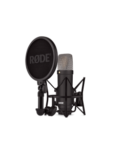 RØDE NT1 Signature Series Black studio condenser microphone with large diaphragm capsule for vocal recording, podcasting, and music production