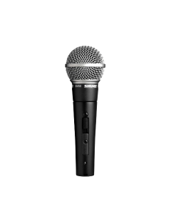Shure SM58SE dynamic cardioid vocal microphone with on off switch for live performance
