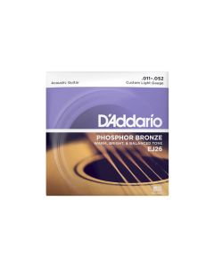 D'Addario EJ26 Phosphor Bronze Custom Light Acoustic Guitar Strings  