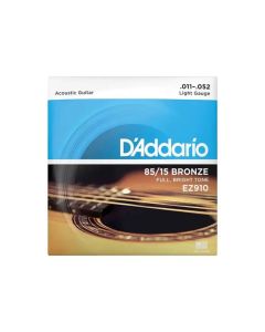 D'Addario EZ910 85/15 Bronze Acoustic Strings Light 11-52