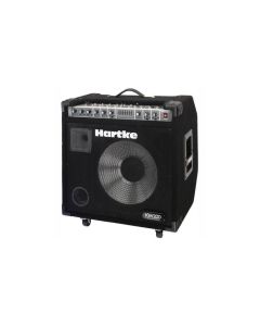 Hartke KM200 200W keyboard monitor amplifier with 15 inch speaker and built-in mixer for stage and studio monitoring